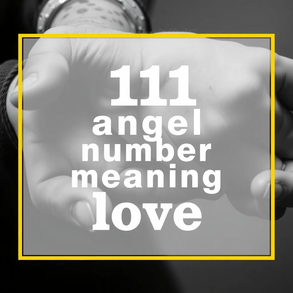 111 angel number meaning love illustration