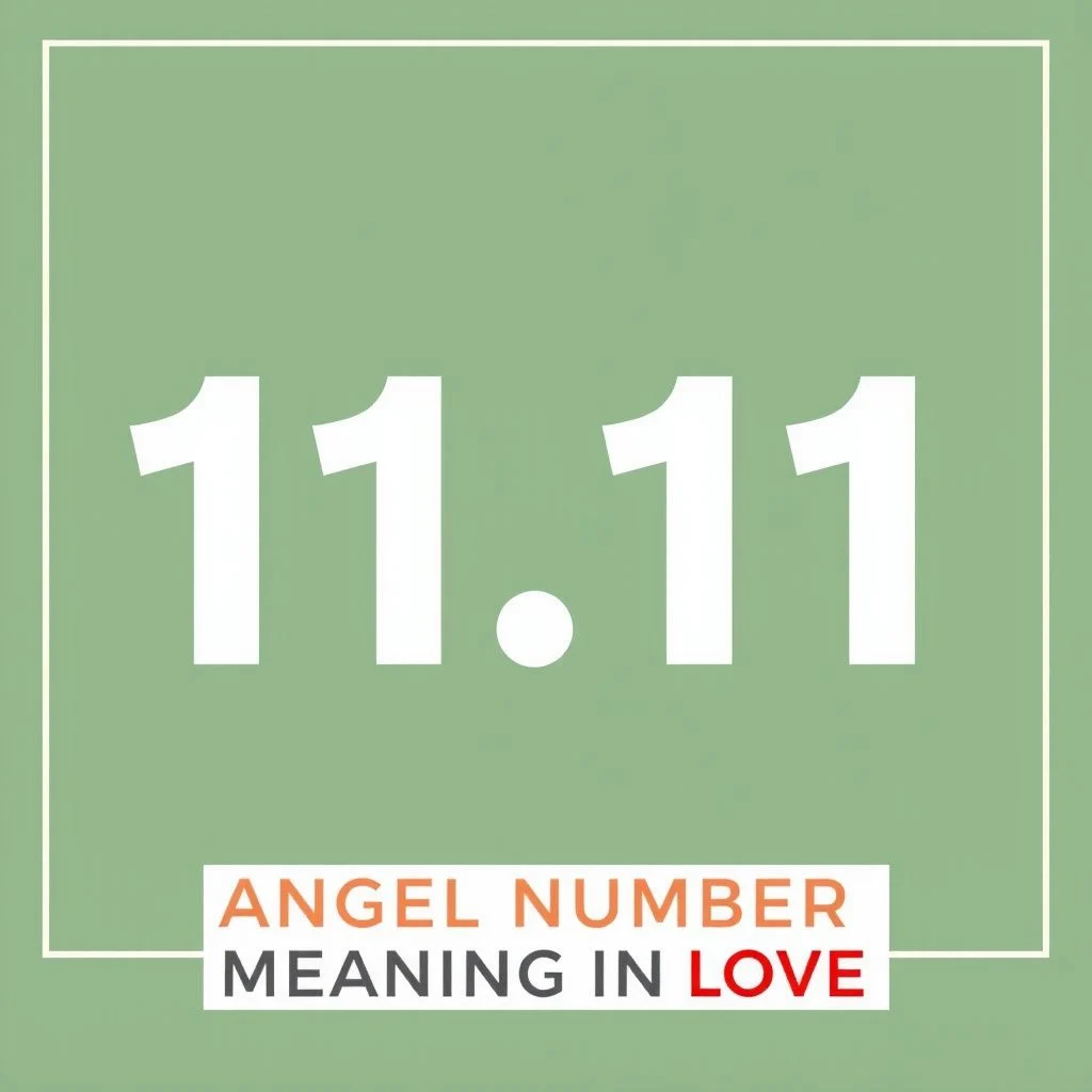 111 angel number meaning in love illustration