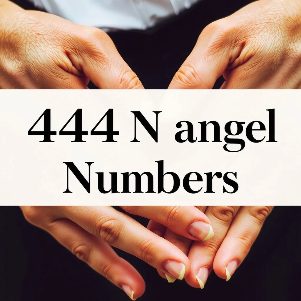 444 angel number meaning love illustration