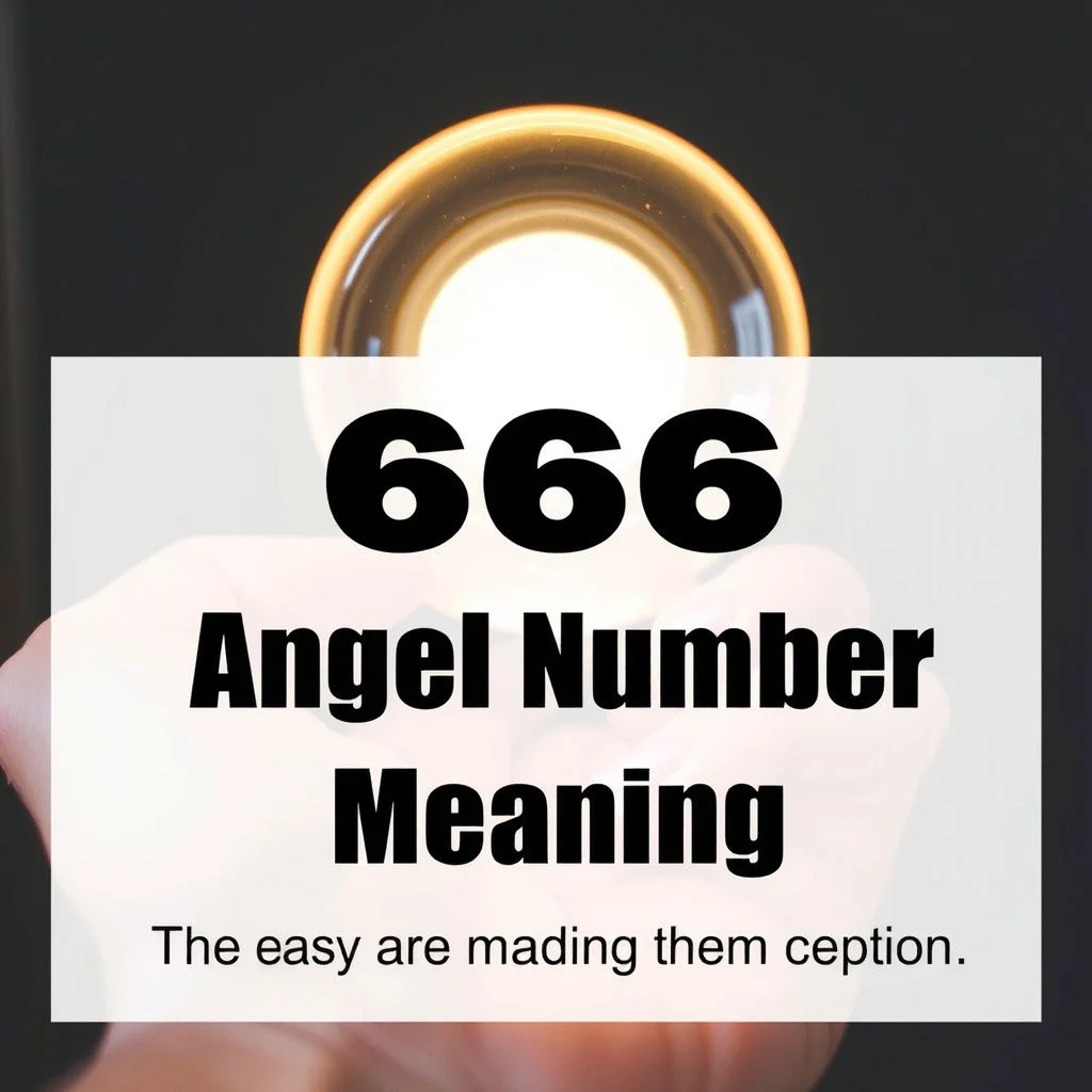 6666 angel number meaning illustration