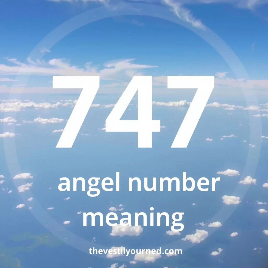 747 angel number meaning illustration