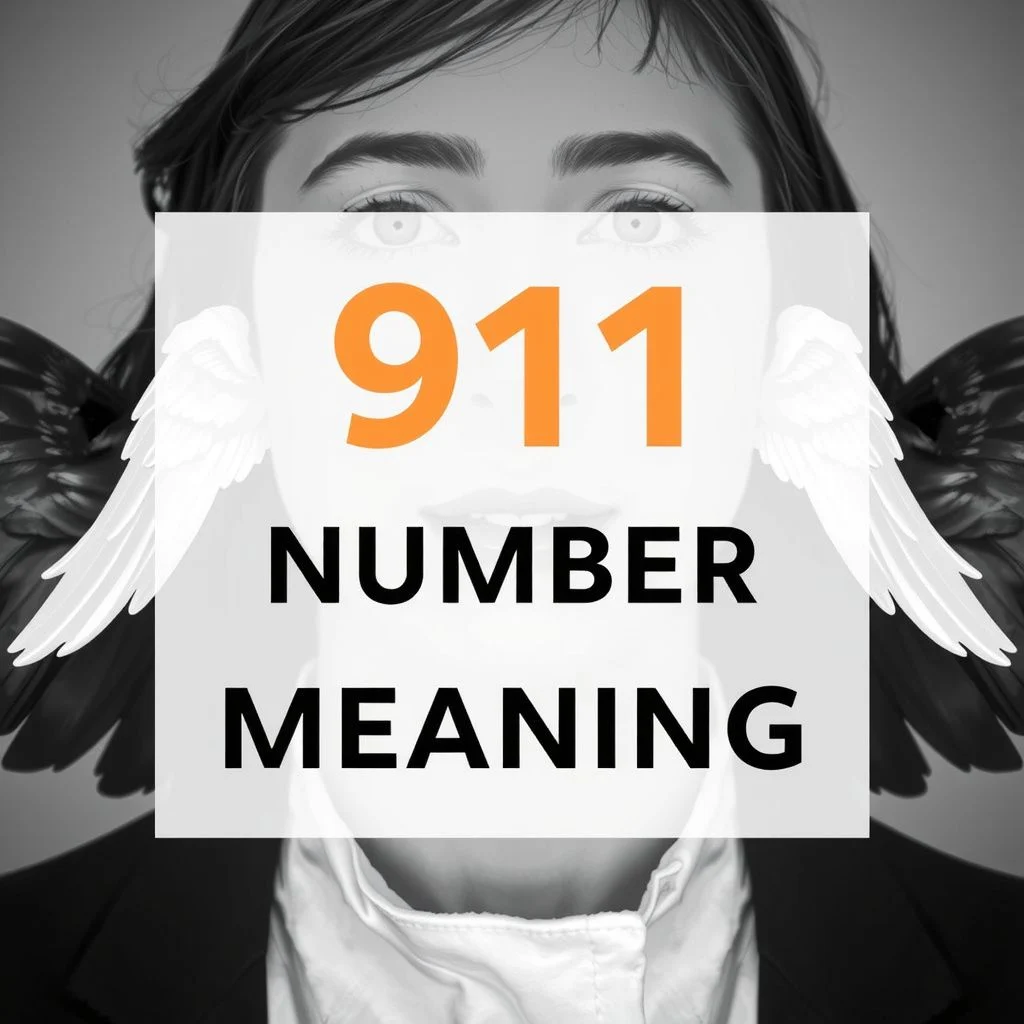 911 angel number meaning illustration