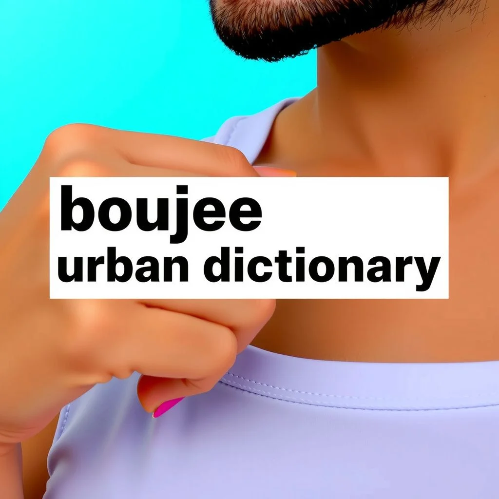 boujee urban dictionary illustration