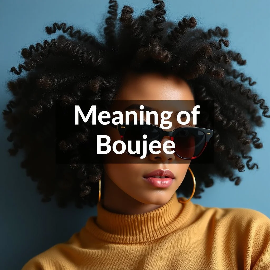 meaning of boujee illustration
