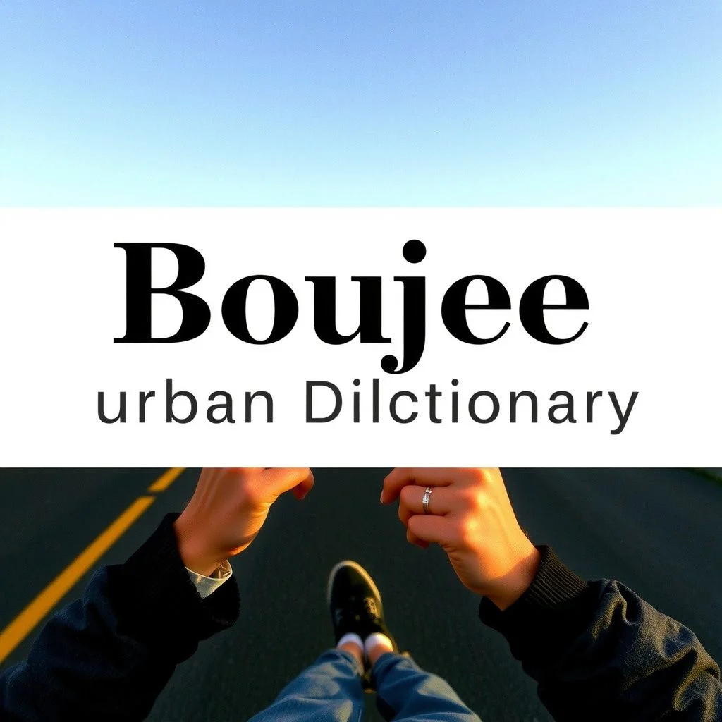 boujee meaning urban dictionary illustration