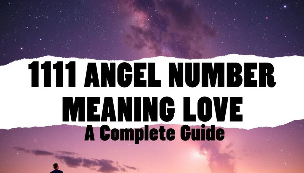 111 angel number meaning love — 111 Angel Number Meaning Love: A Complete Guide