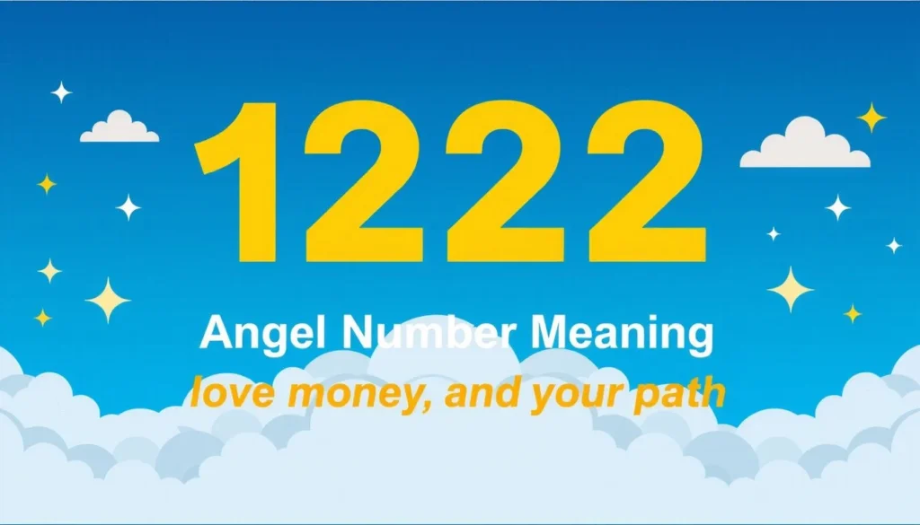 1222 angel number meaning — 1222 Angel Number Meaning: What It Means for Love, Money, and Your Path
