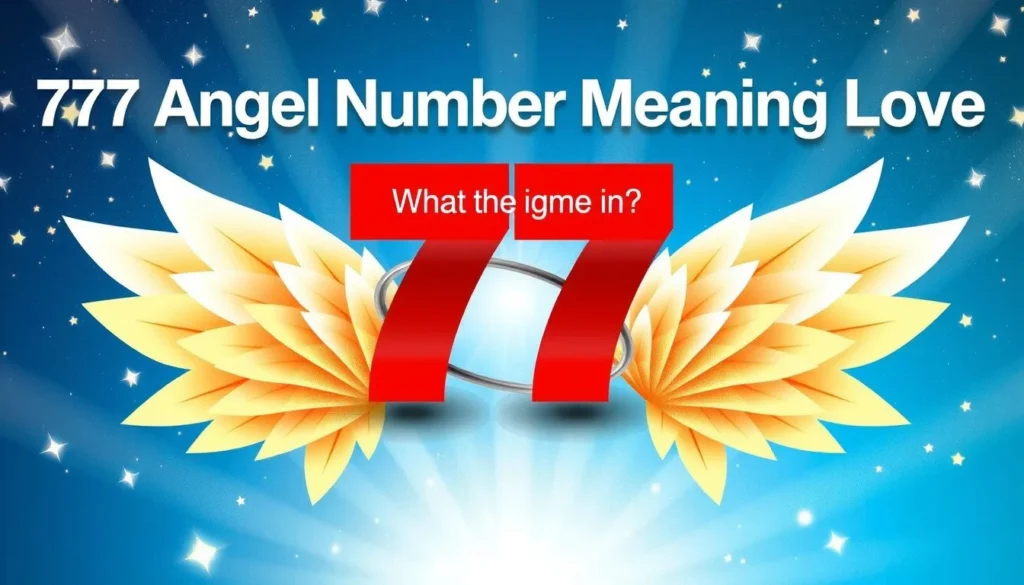 777 angel number meaning love — 777 Angel Number Meaning Love: What It Signals for You